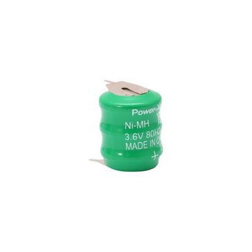 Power-Xtra 3.6V Ni-Mh 80 Mah  Button Battery with 3Pins