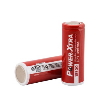 Power-Xtra 3.7V Li-ion 18500 1500 Mah Rechargeable Battery