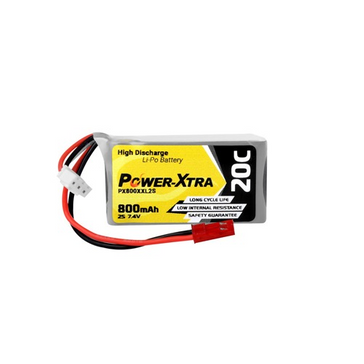 Power-Xtra PX800XXL 7.4V 2S1P 800 mAh (20C) باتری لیتیوم پلیمر
