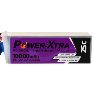 Power-Xtra PX10000XL 22.2V 6S2P 10000 mAh (25C) Li-Po باتری لیتیوم پلیمر