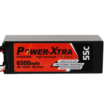 Power-Xtra PX6500WB 14.8V 4S2P 6500 mAh (55C) Li-Po باتری لیتیوم پلیمر