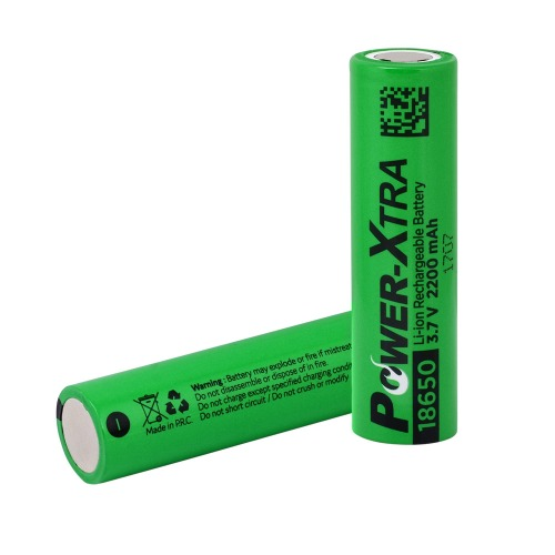 Power-Xtra 3.7V Li-Ion 18650 2200 Mah  باتری قابل شارژ لیتیوم یون