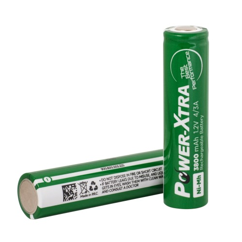 Power-Xtra 1.2V Ni-Mh 4/3 A 3800 Mah PVC باتری نیکل- هیدرید