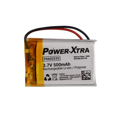 Power-Xtra PX602535 3.7V 500 mAh Li-Polymer Battery (PCM/1.5A)