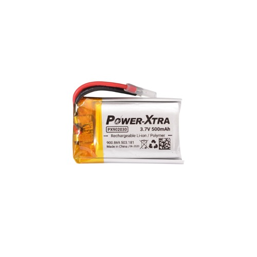 Power-Xtra PX902030 3.7V 500 mAh Li-Polymer Battery with PCM (1.5A) 2 cm