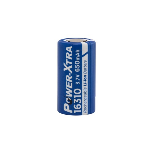 Power-Xtra PX-ICR16310 3.7V 650mAh Battery - Flat Head