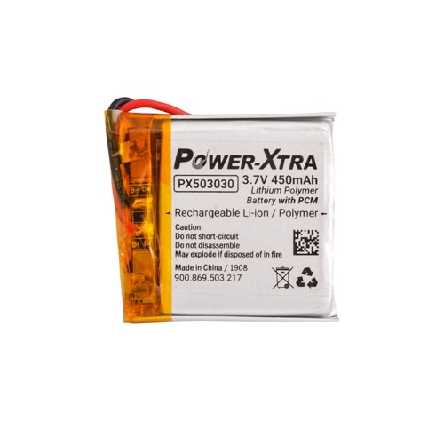 Power-Xtra PX503030 3.7V 450 mAh Li-Polymer Battery with PCM(1.5A)