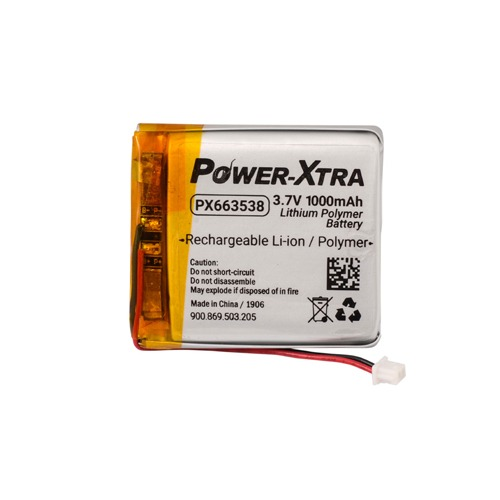 Power-Xtra PX663538 3.7V 1000 mAh Li-Polymer Pil(Soketli/Devreli/1.5A)