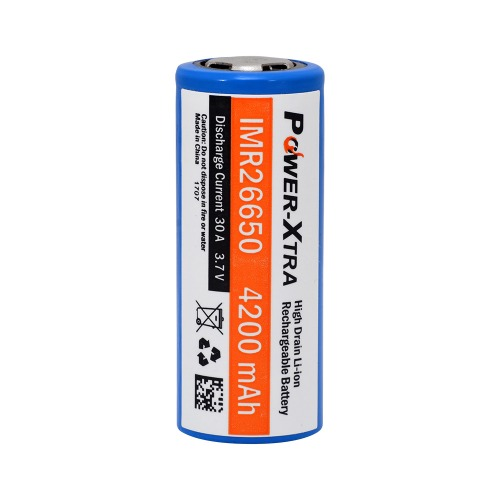 Power-Xtra IMR26650 Li-ion 3.7V 4200mAh Şarjlı Batareya