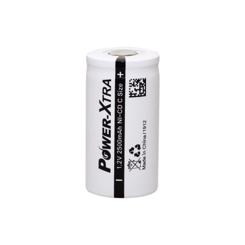 Power-Xtra 1.2V Ni-Cd C Size 2500 Mah Şarjlı Batareya