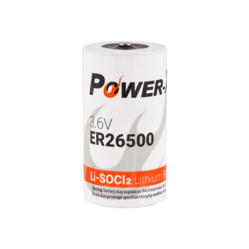 Power-Xtra 3.6V ER26500 C Size Li-SOCI2 Lithium Battery