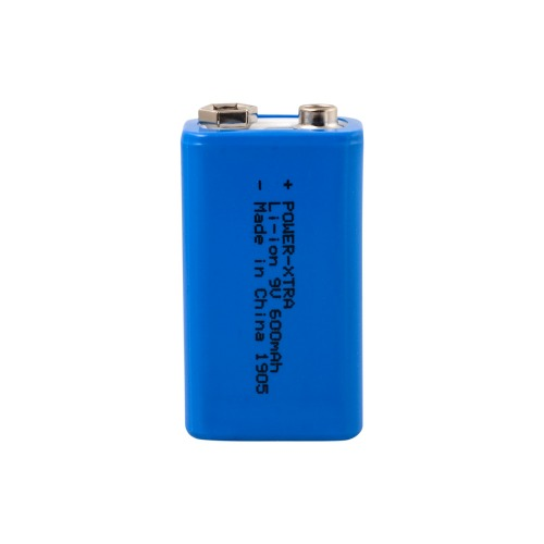 Power-Xtra 9V Li-ion 600 Mah Rechargeable Battery 