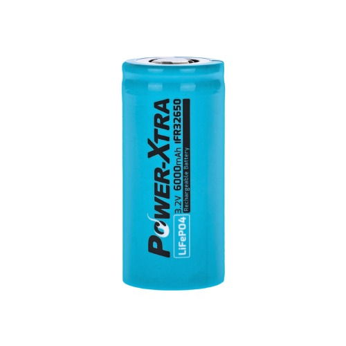 Power-Xtra IFR32650 - 32700 3.2V 6000 Mah LiFePO4 Battery
