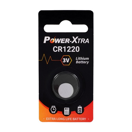 Power-Xtra CR1220 3V Lithium Pil - tekli Blister