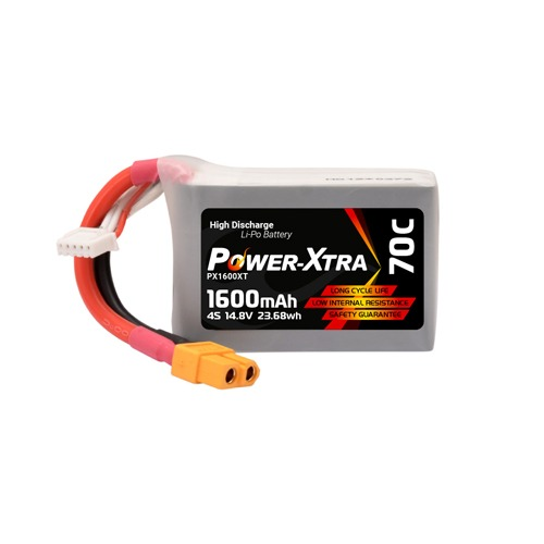 Power-Xtra PX1600XT 14.8V 4S1P 1600 mAh (70C) Li-Polymer Pil