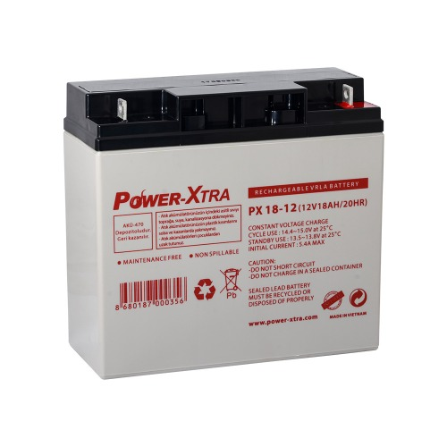 Power-Xtra 12V 18 Ah Sealed Lead Acid Battery