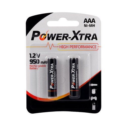 Power-Xtra 1.2V 950 Mah AAA Size Rechargeable Battery - with 2BL / BLISTER