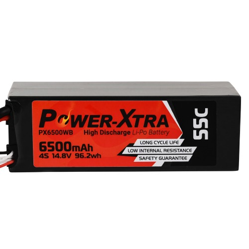 Power-Xtra PX6500WB 14.8V 4S2P 6500 mAh (55C) Li-Polymer Battery