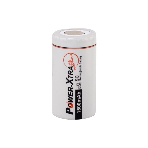 Power-Xtra 1.2V Ni-Cd SC 1500 Mah PVC Rechargeable Battery