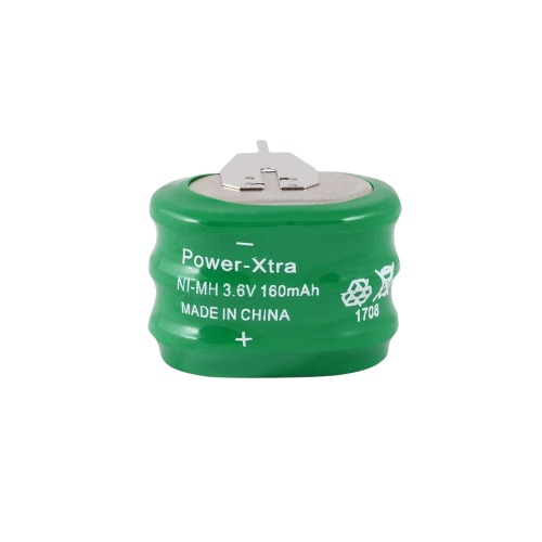 Power-Xtra 3.6V 160 Mah Ni-Mh Button Battery with 3Pins