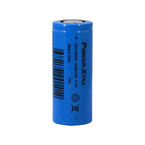 Power-Xtra ICR26650 Li-ion 3.7V 4000mAh Rechargeable Battery-5A