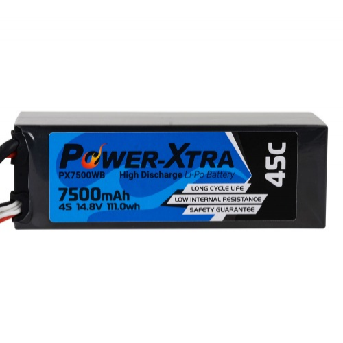 Power-Xtra PX7500WB 14.8V 4S2P 7500 mAh (45C) Li-Po باتری لیتیوم پلیمر